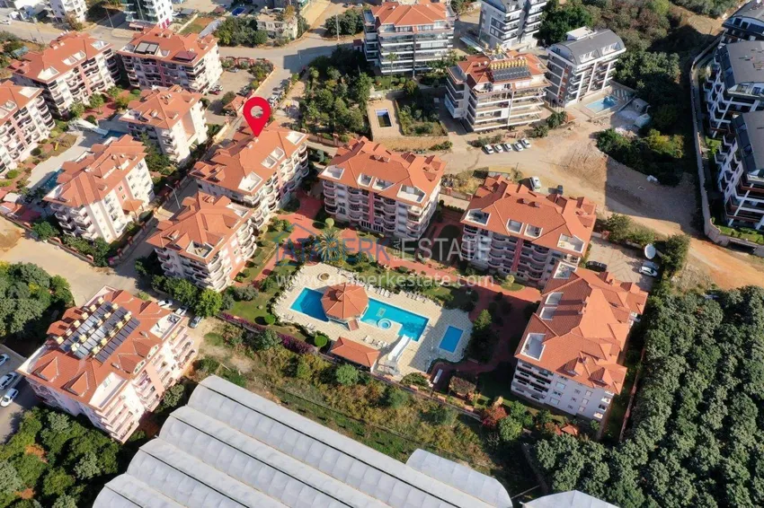 Duplex 4+1 w Alanyi, dzielnica Oba — meble, widoki na góry i komfort dla całej rodziny 3 