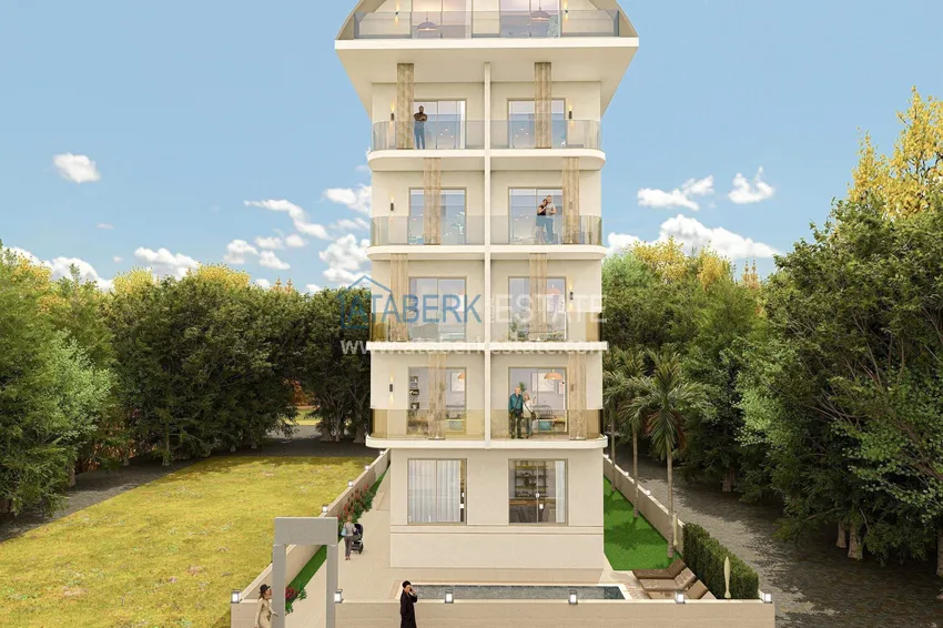 Apartamenty od dewelopera w centrum Alanyi - 50 metrów od plaży Kleopatra, raty, obywatelstwo 3 