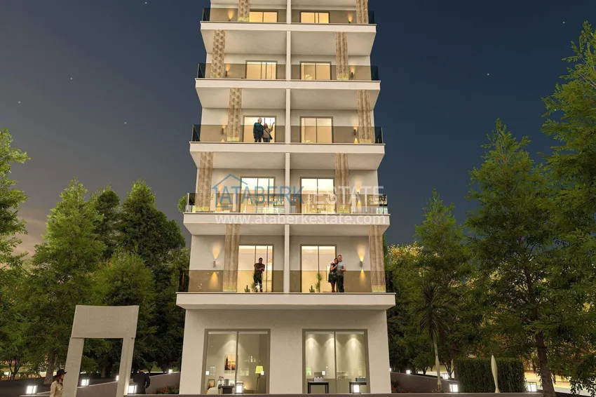 Apartamenty od dewelopera w centrum Alanyi - 50 metrów od plaży Kleopatra, raty, obywatelstwo 5 