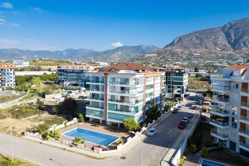Apartament 1+1 70 m2 w okolicy Kestel — umeblowany i z widokiem na morze, 300 m od plaży 1 