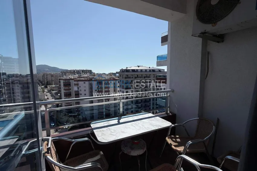 Kupuj Apartament 1+1 w centrum Mahmutlar - na 12. piętrze z meblami i widokiem na góry 12