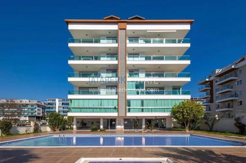 Apartament 1+1 70 m2 w okolicy Kestel — umeblowany i z widokiem na morze, 300 m od plaży 7 