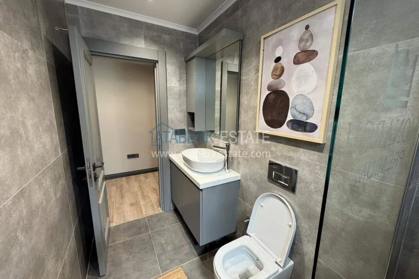 Kupuj  Designerski apartament 2+1 z widokiem na morze w Kargicak - od właściciela, 300 metrów do plaży 31 