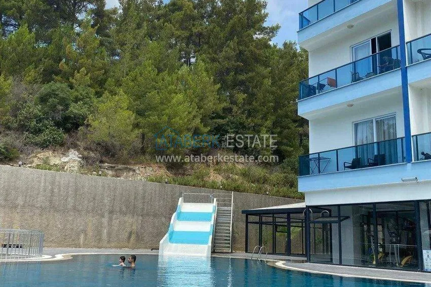 Długoterminowy wynajem mieszkania 1+1 w nowoczesnym kompleksie - Avsallar, Alanya nr 38 1 