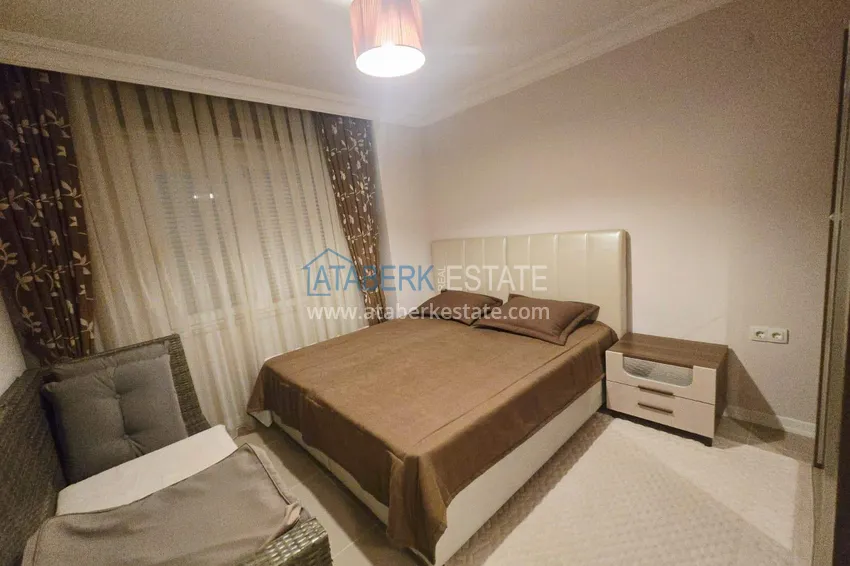 Kupuj  Apartament 2+1 na zezwolenie na pobyt w okolicy Oba - meble, widok na góry, komfortowy pobyt 12 