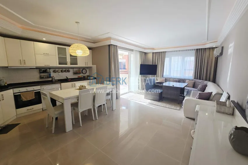 Kupuj  Apartament 2+1 na zezwolenie na pobyt w okolicy Oba - meble, widok na góry, komfortowy pobyt 5 