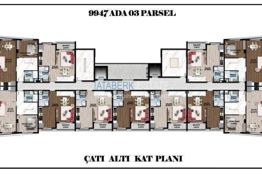 Kupuj taniej Nowy projekt w Konyaalti, Antalya - rozpoczęcie sprzedaży, raty do 24 miesięcy 9 