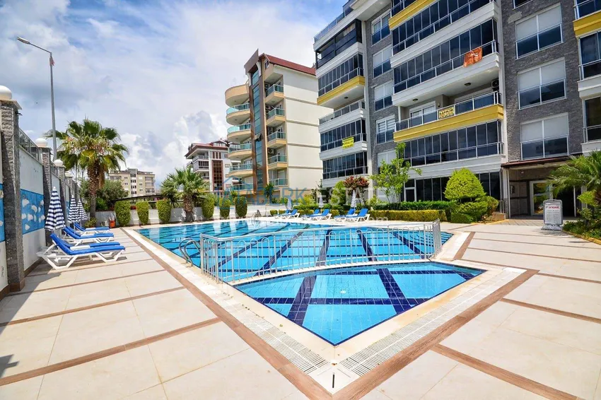 Apartament 1+1 70 m2 w Kestel — umeblowany, przeszklony balkon, 100 metrów od morza 5 
