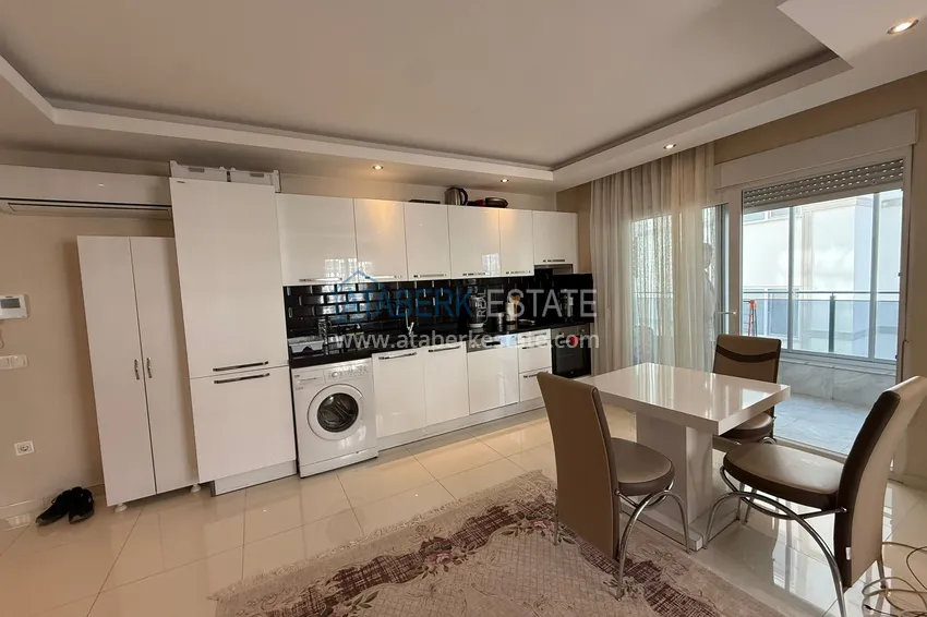 Kupuj  Apartament 1+1 70 m2 w Kestel — umeblowany, przeszklony balkon, 100 metrów od morza 6 