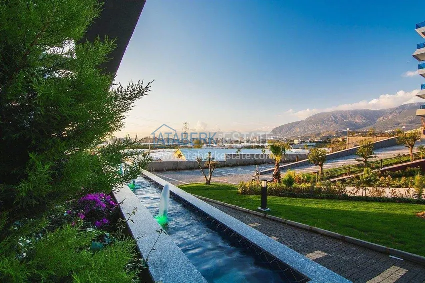 Penthouse duplex 2+1 w Kargicak od właściciela - luksusowe meble, panoramiczny widok  15 