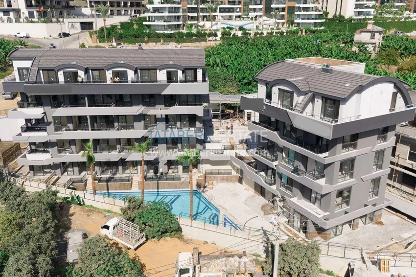 Apartament 1+1 z meblami w Cikcilli - nieruchomości w Alanyi na zezwolenie na pobyt 2 