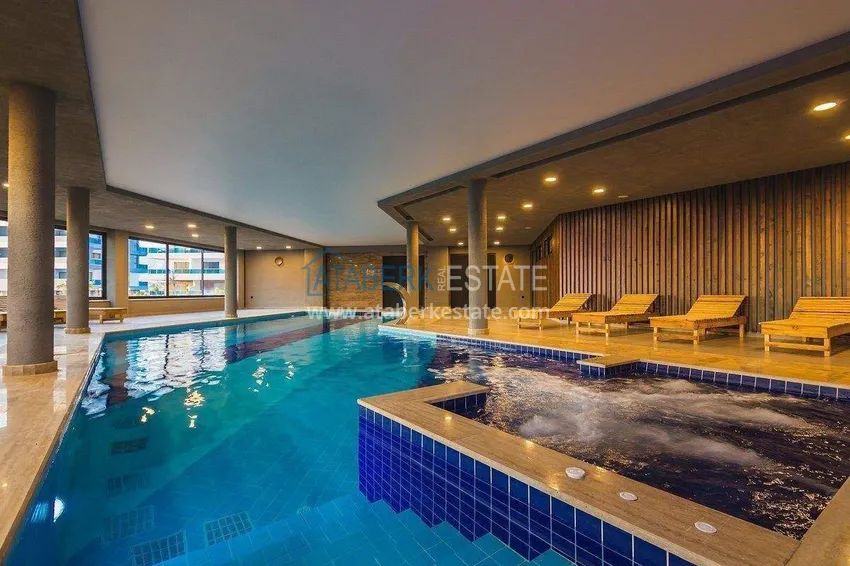 Penthouse duplex 2+1 w Kargicak od właściciela - luksusowe meble, panoramiczny widok  27 