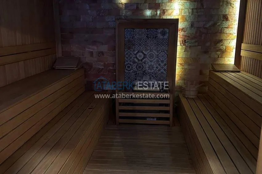 Penthouse duplex 2+1 w Kargicak od właściciela - luksusowe meble, panoramiczny widok  32 