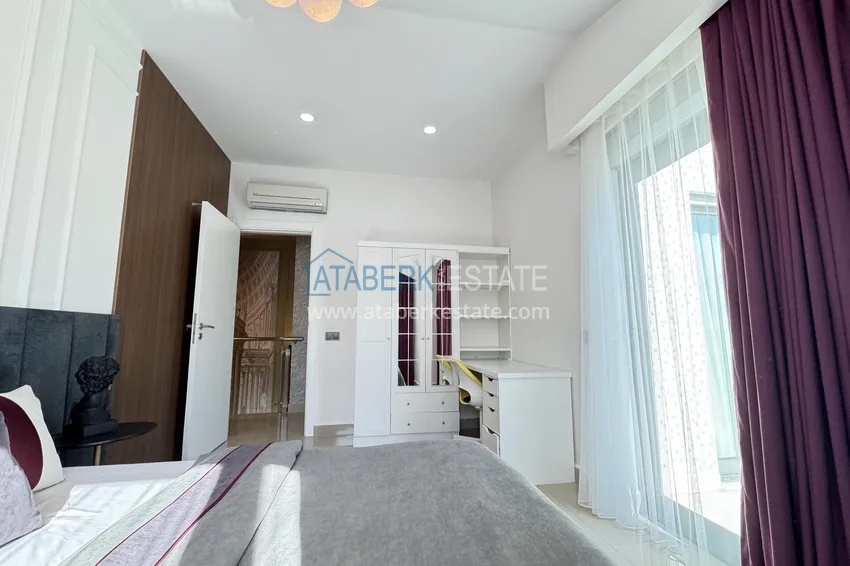 Kupuj  Dwupoziomowy penthouse 3+1 w Kargicak - pierwsza linia, prywatna plaża, raty 15-miesięczne 10 