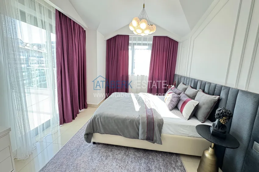 Kupuj  Dwupoziomowy penthouse 3+1 w Kargicak - pierwsza linia, prywatna plaża, raty 15-miesięczne 11 