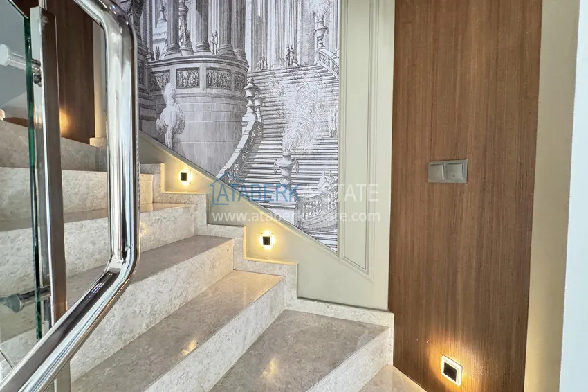 Kupuj  Dwupoziomowy penthouse 3+1 w Kargicak - pierwsza linia, prywatna plaża, raty 15-miesięczne 15 