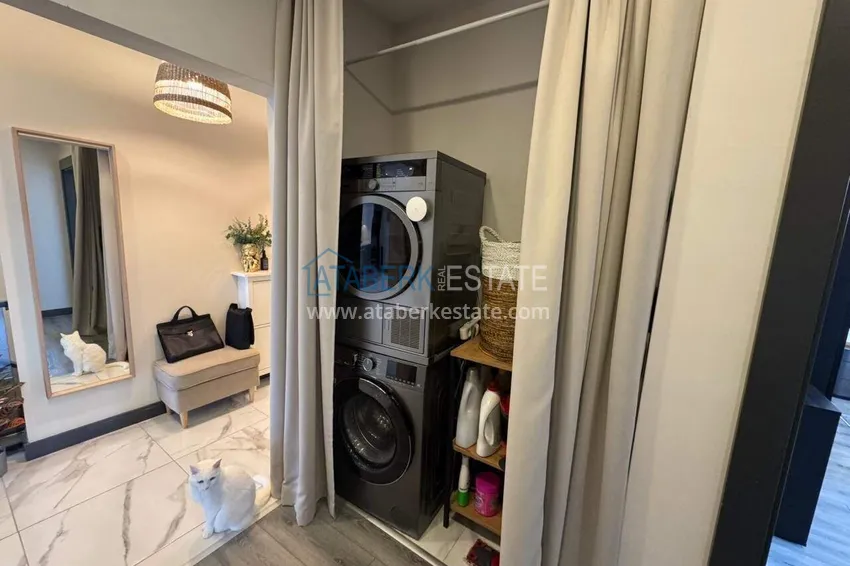 Kupuj  Panoramiczny dwupoziomowy penthouse z oryginalnym wnętrzem w centrum Mahmutlar, sobotni rynek 21 