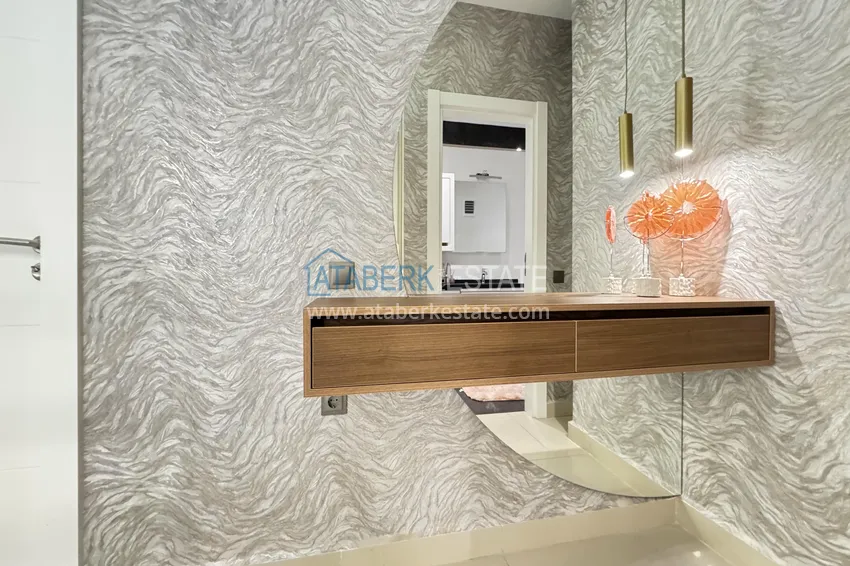 Kupuj  Dwupoziomowy penthouse 3+1 w Kargicak - pierwsza linia, prywatna plaża, raty 15-miesięczne 18 