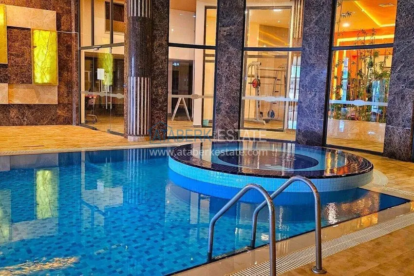 Dwupoziomowy penthouse 3+1 w Kargicak - pierwsza linia, prywatna plaża, raty 15-miesięczne 39 