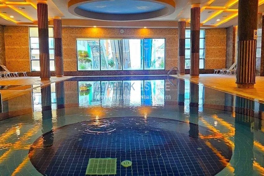 Dwupoziomowy penthouse 3+1 w Kargicak - pierwsza linia, prywatna plaża, raty 15-miesięczne 40 