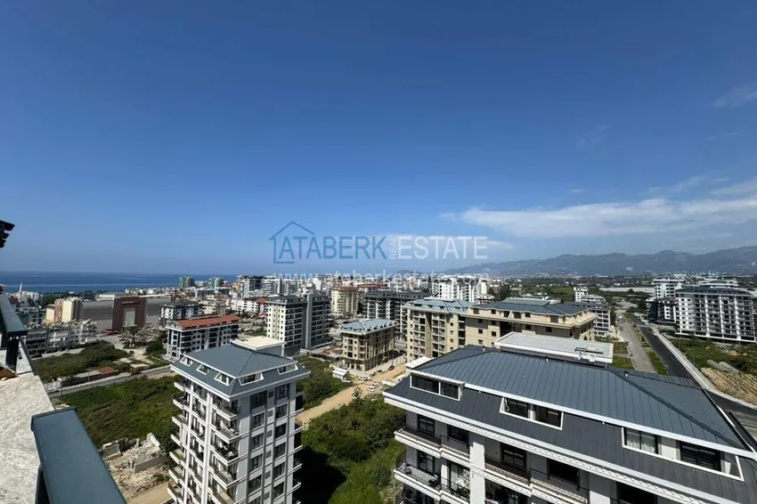 Kupuj  Panoramiczny dwupoziomowy penthouse z oryginalnym wnętrzem w centrum Mahmutlar, sobotni rynek 45 
