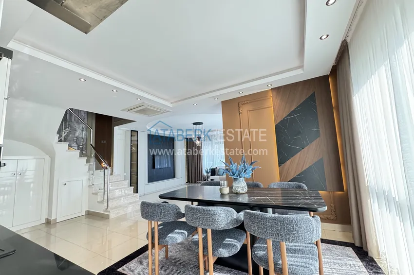 Kupuj  Dwupoziomowy penthouse 3+1 w Kargicak - pierwsza linia, prywatna plaża, raty 15-miesięczne 4 