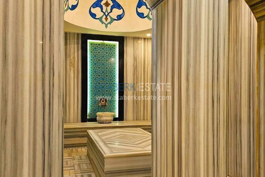 Dwupoziomowy penthouse 3+1 w Kargicak - pierwsza linia, prywatna plaża, raty 15-miesięczne 52 