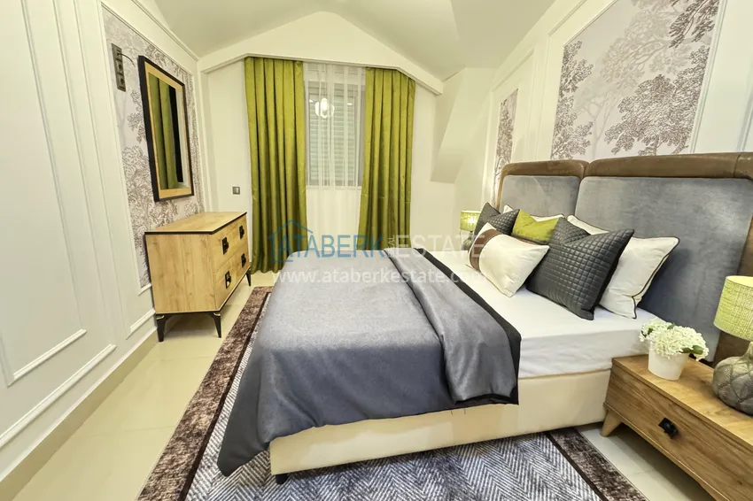 Kupuj  Dwupoziomowy penthouse 3+1 w Kargicak - pierwsza linia, prywatna plaża, raty 15-miesięczne 8 