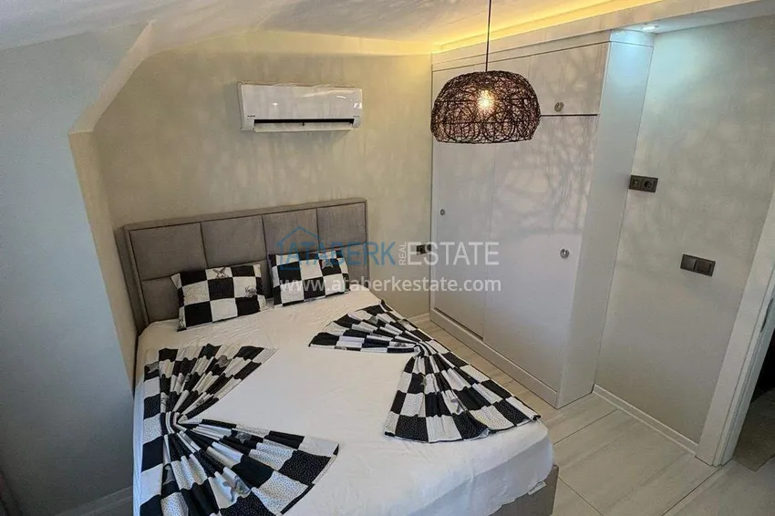 Kupuj  Dwupoziomowy penthouse 3+1 w centrum Alanyi, plaża Kleopatra - umeblowany, odpowiedni na zezwolenie na pobyt 13 