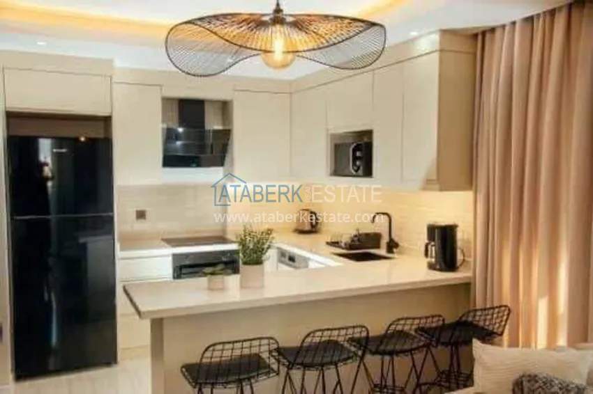 Kupuj  Dwupoziomowy penthouse 3+1 w centrum Alanyi, plaża Kleopatra - umeblowany, odpowiedni na zezwolenie na pobyt 4 