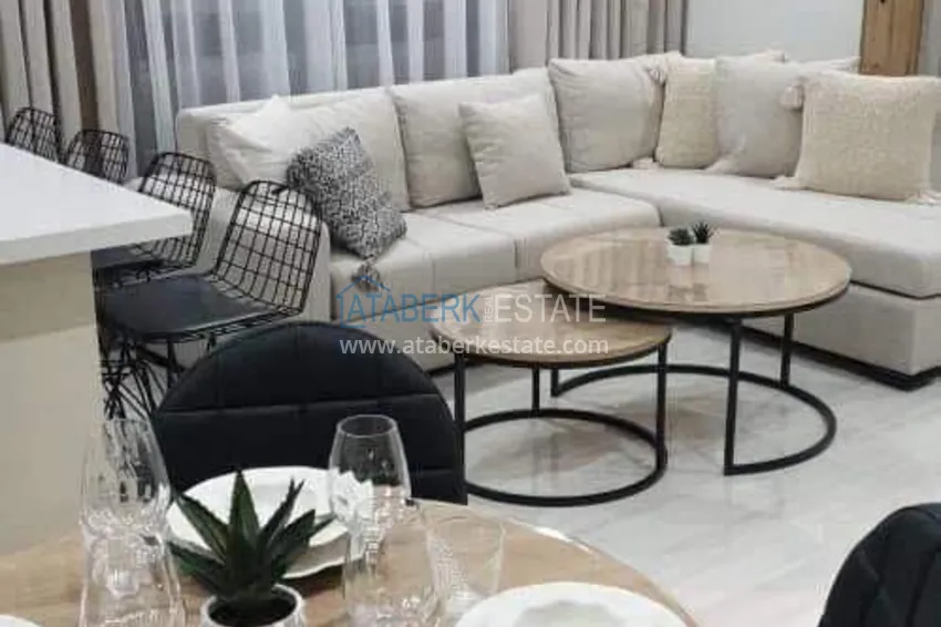Kupuj  Dwupoziomowy penthouse 3+1 w centrum Alanyi, plaża Kleopatra - umeblowany, odpowiedni na zezwolenie na pobyt 7 