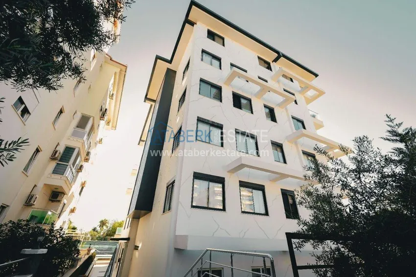 Apartament 1+1 z widokiem na morze w Kestel - pierwsza linia, odpowiedni dla obywatelstwa 8 