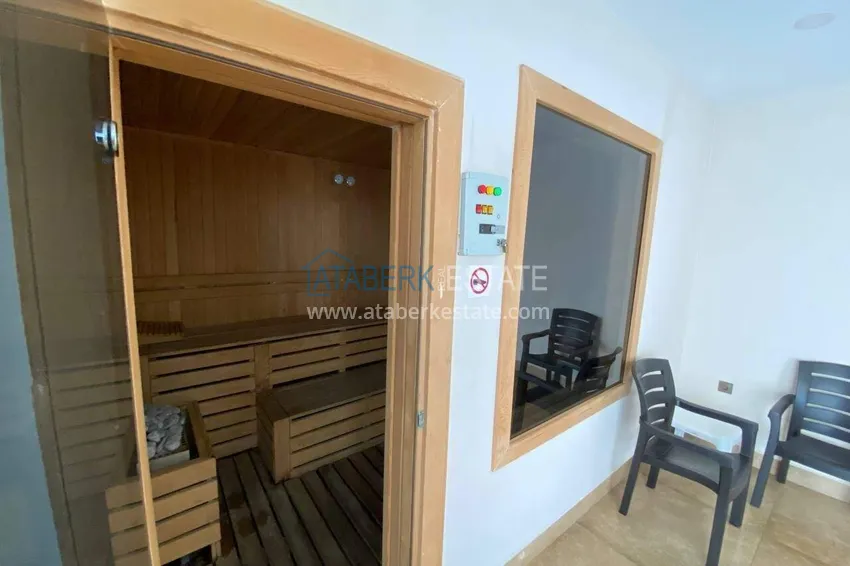 Apartament 2+1 przy plaży w Mahmutlar — meble, bezpośredni widok na morze  26 