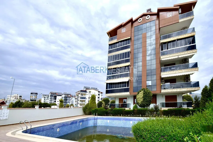 Apartament 2+1 w Gazipasa - umeblowany, przeszklony balkon  5 