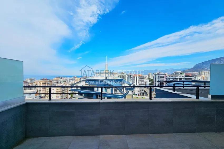 Kupuj  Dwupoziomowy penthouse 2+1 w Mahmutlar — meble, widok na morze i góry, kompleks z obsługą hotelową 13 