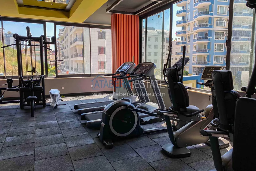 Dwupoziomowy penthouse 2+1 w Mahmutlar — meble, widok na morze i góry, kompleks z obsługą hotelową 18 