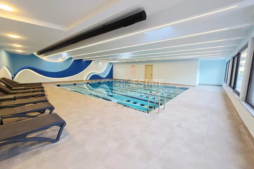 Dwa apartamenty 1+1 w centrum Alanyi, plaża Kleopatra - piękne wykończenie, nowoczesny kompleks 13 