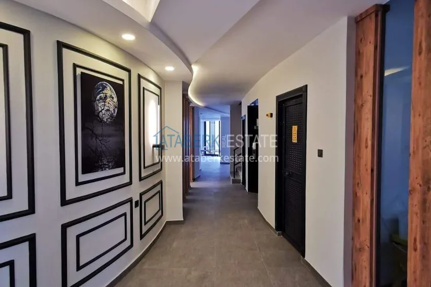 Apartament i penthouse w Tosmur - pojedyncza cena za dwie nieruchomości, 300 m od morza  15 