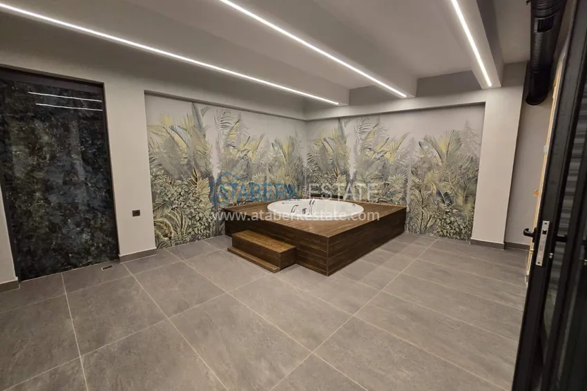 Dwa apartamenty 1+1 w centrum Alanyi, plaża Kleopatra - piękne wykończenie, nowoczesny kompleks 16 