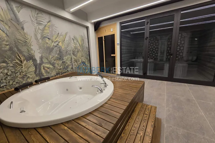 Dwa apartamenty 1+1 w centrum Alanyi, plaża Kleopatra - piękne wykończenie, nowoczesny kompleks 17 
