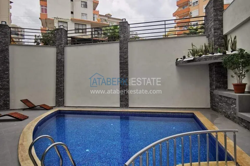 Apartament i penthouse w Tosmur - pojedyncza cena za dwie nieruchomości, 300 m od morza  3 