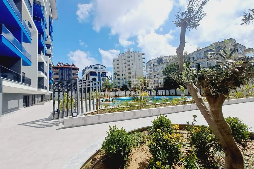 Dwa apartamenty 1+1 w centrum Alanyi, plaża Kleopatra - piękne wykończenie, nowoczesny kompleks 3 