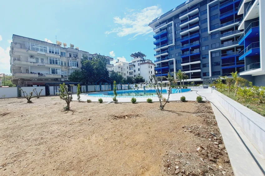 Dwa apartamenty 1+1 w centrum Alanyi, plaża Kleopatra - piękne wykończenie, nowoczesny kompleks 4 