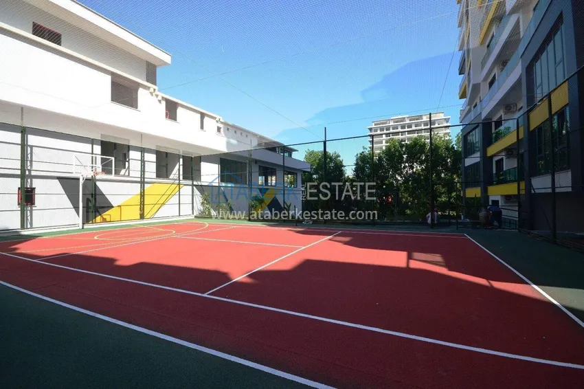 Apartament 2+1 w Mahmutlar — meble, widok na góry, pierwsza linia brzegowa  8 