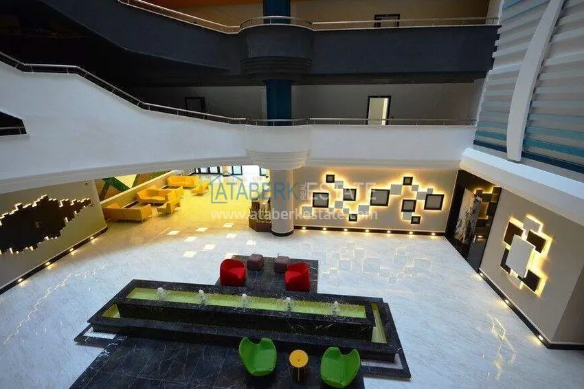 Apartament 2+1 w Mahmutlar — meble, widok na góry, pierwsza linia brzegowa  12 