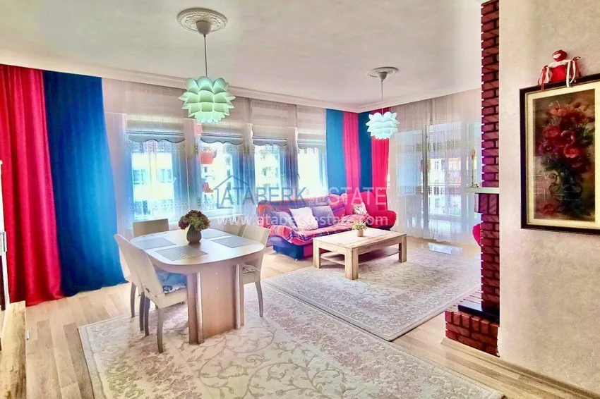 Kupuj  2+1 mieszkanie 125 m2 w centrum Mahmutlar — umeblowane, odnowione, 350 m od morza 10 