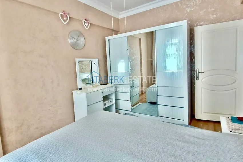 Kupuj  2+1 mieszkanie 125 m2 w centrum Mahmutlar — umeblowane, odnowione, 350 m od morza 13 