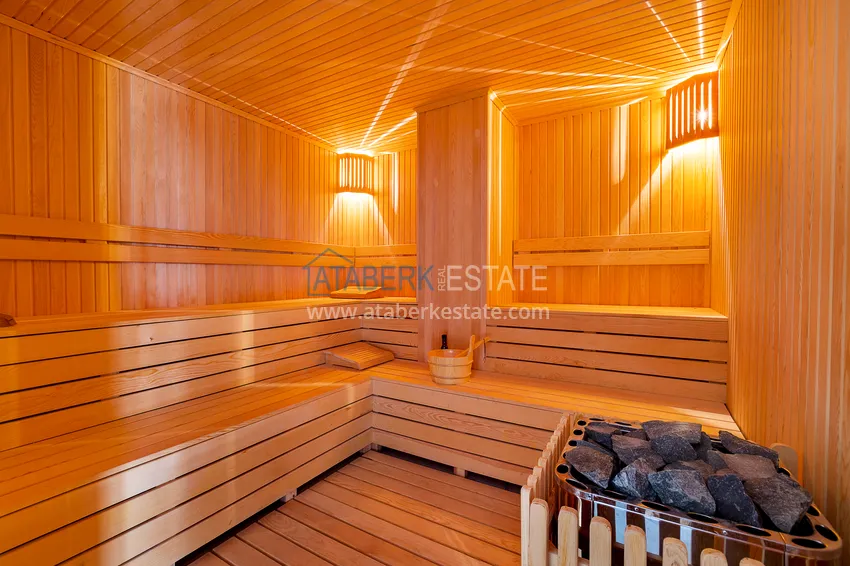 2+1 mieszkanie 140 m2 w Mahmutlar — meble, przeszklony balkon, kompleks premium 23 