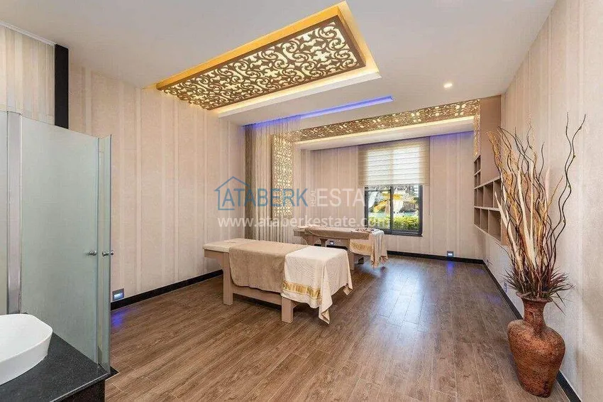 Apartament 2+1 w Avsallar — meble, rezydencja z obsługą hotelową 24 
