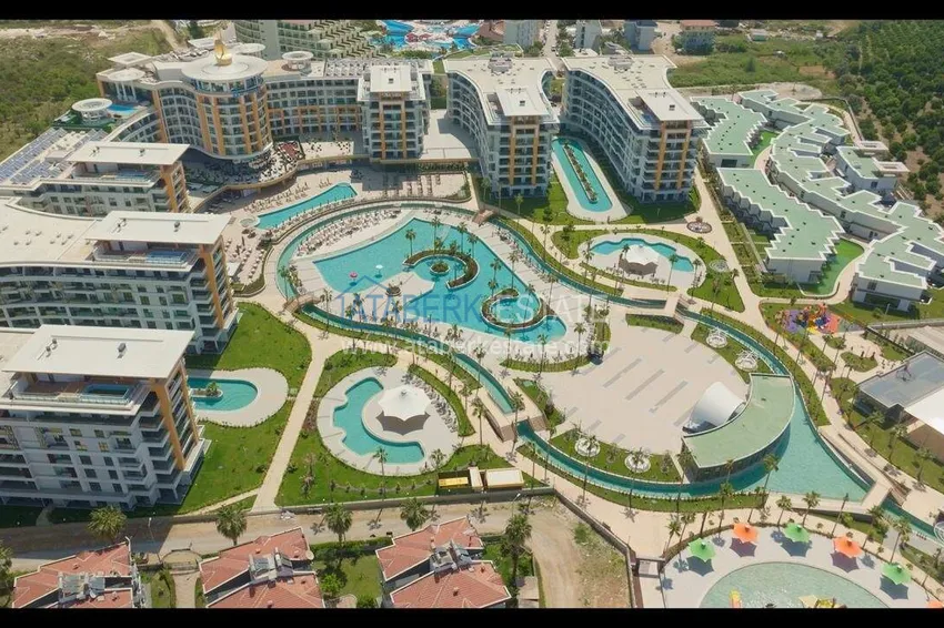 Przestronny apartament 1+1 w Turkler — 80 m2 umeblowany przez właściciela, ośrodek premium 10 